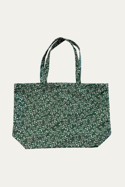 Sacola de Tecido Estampada - Folhagem