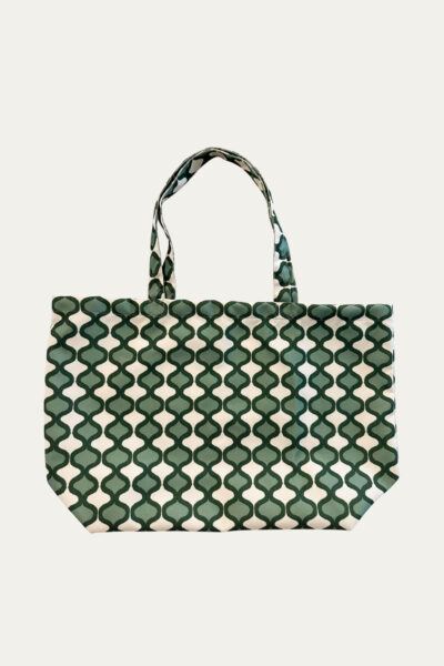 Sacola de Tecido Estampada - Ondas